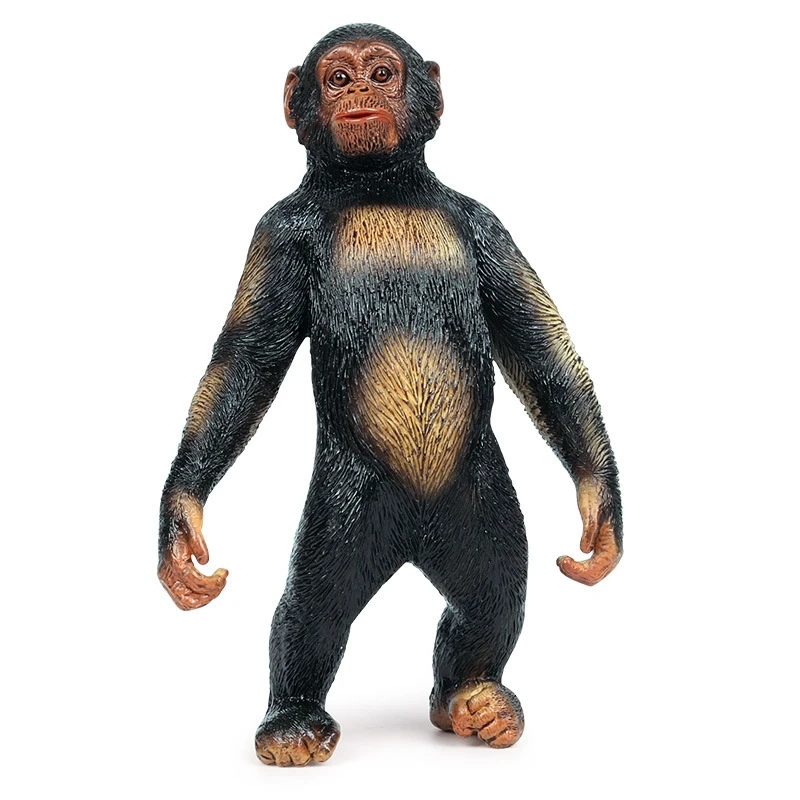 

PVC Model Wild Chimpanzee Simulation Animal Orangutan Finished Goods DIY Animal Zoo Toy for Children