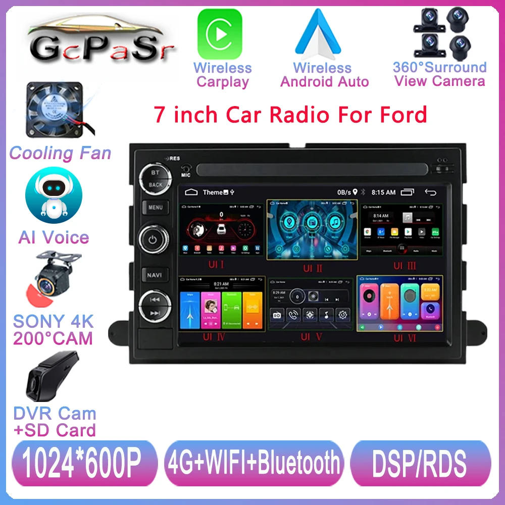 

Android Авторадио для Ford F150 F250 F350 ртутный Линкольн Taurus Explorer автомобильное радио мультимедийный видеоплеер GPS Carplay 4G WIFI