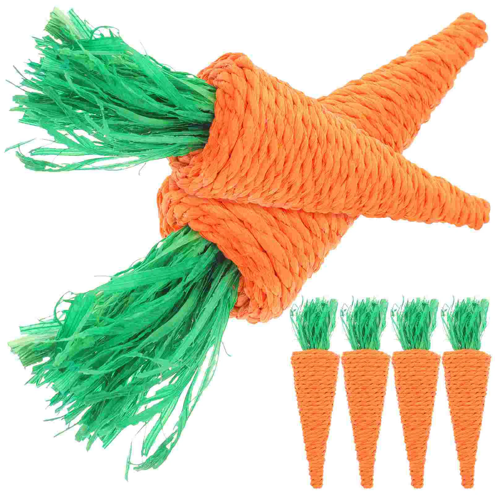 

Toys Chew Hamster Toy Carrot Easter Bunny Molar Woven Rabbit Pet Carrots Accessories Radish Dog Tooth Biting Rats Exercise Fake