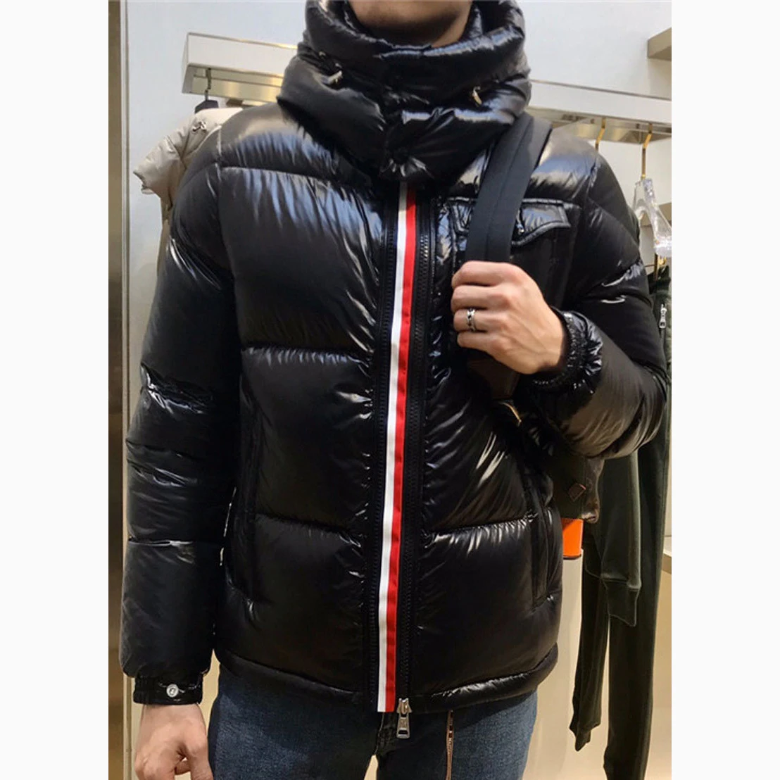 

New Luxury Design High Quality Down Jacket Men Women Winter Thick Warm Hoodie Long Sleeve Keep Warm
