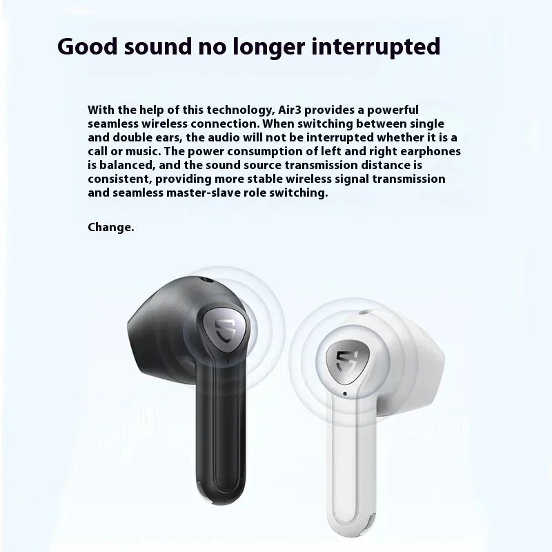 Soundpeats Air3 DELUXE Беспроводные Bluetooth-наушники-вкладыши IPX4 Водонепроницаемые