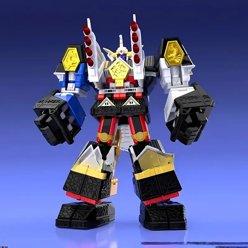 Фото Оригинальный набор для сборки модели BANDAI Super Minipla SMP Mighty Power Rangers и Megazord Anime Ninjazords для Super Minipla №4