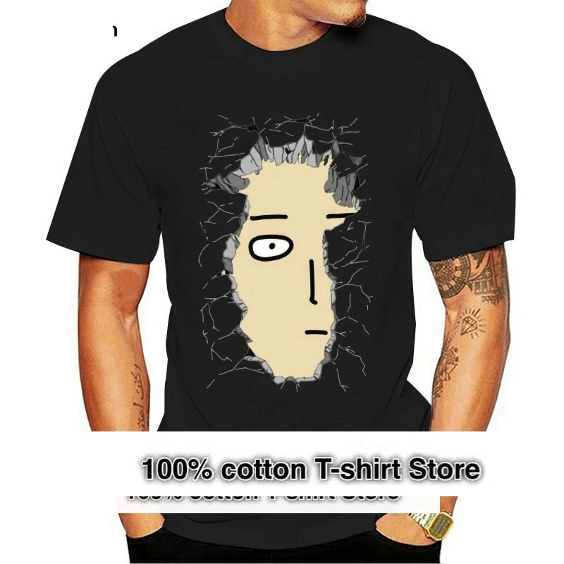 

Saitama One Punch Man Anime Manga T-Shirt White Regular 100% Cotton 2018 Fashion Brand Men Tops StreetWear T-shirt Solid Color