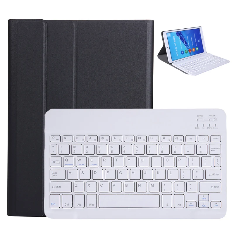 

Чехол-книжка со съемной Bluetooth-клавиатурой для Huawei Matepad T8 2020, кожаный чехол для Huawei M5 Lite 8,0