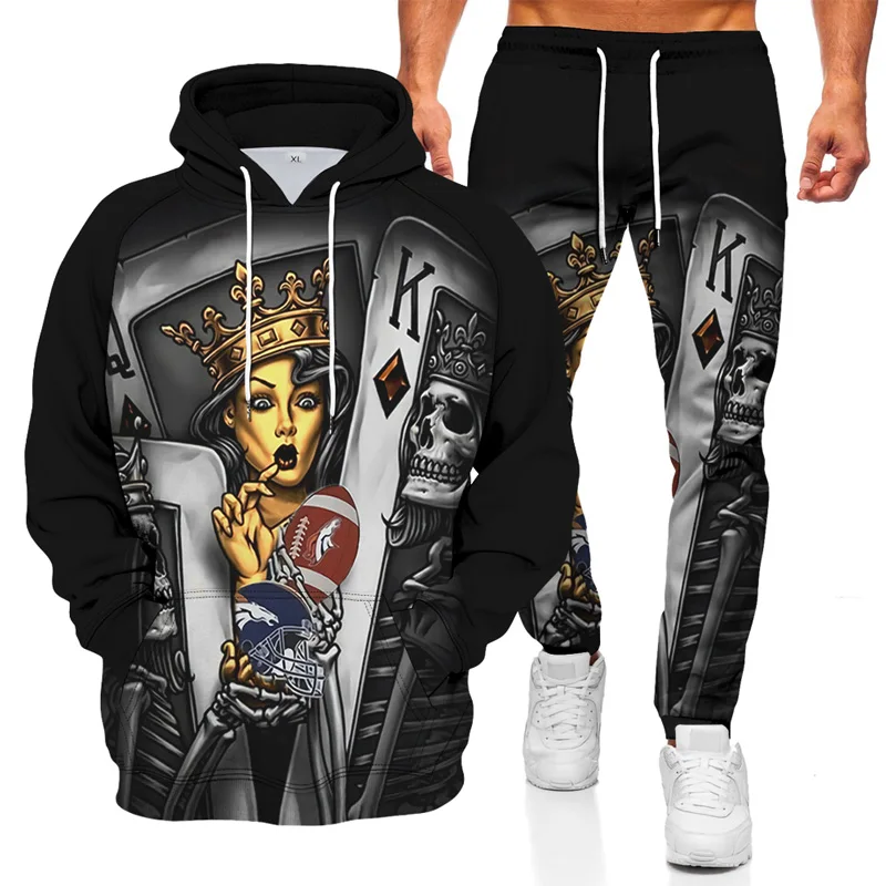 

Новинка весна-осень 2022 мужской спортивный и удобный костюм с капюшоном мужской и женский теплый свитер из двух предметов мужской костюм для...