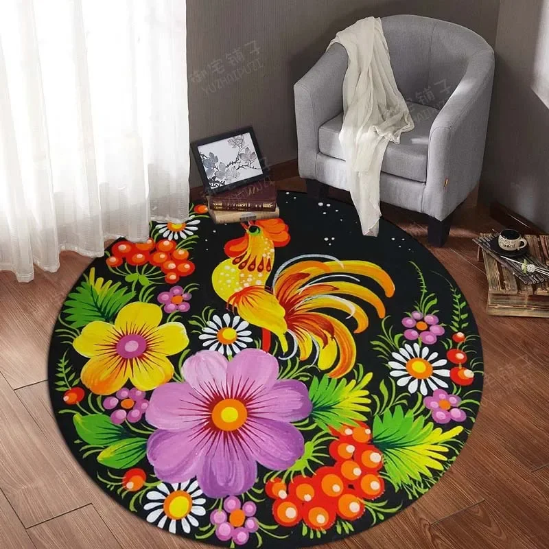 Милый дневной тигровый медведь рыбка круглый коврик напольные коврики ковер для