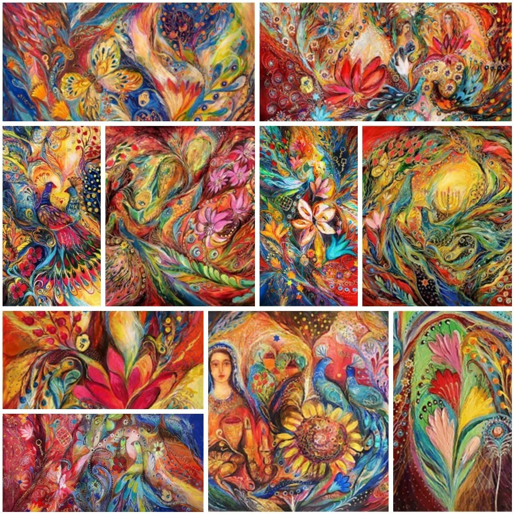 

Animal Peacock Painting By Number 20x30 Personalized Stickers & Posters Craft Kit For Adults Wall Decor Gift Wife Dropshipping