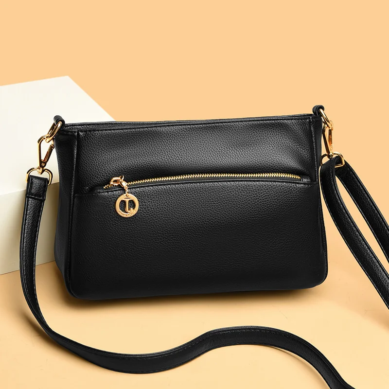 

high quality luxury brand women 2023 new fashion middle-aged women's bag versatile One Shoulder Messenger Bag Large Capacity