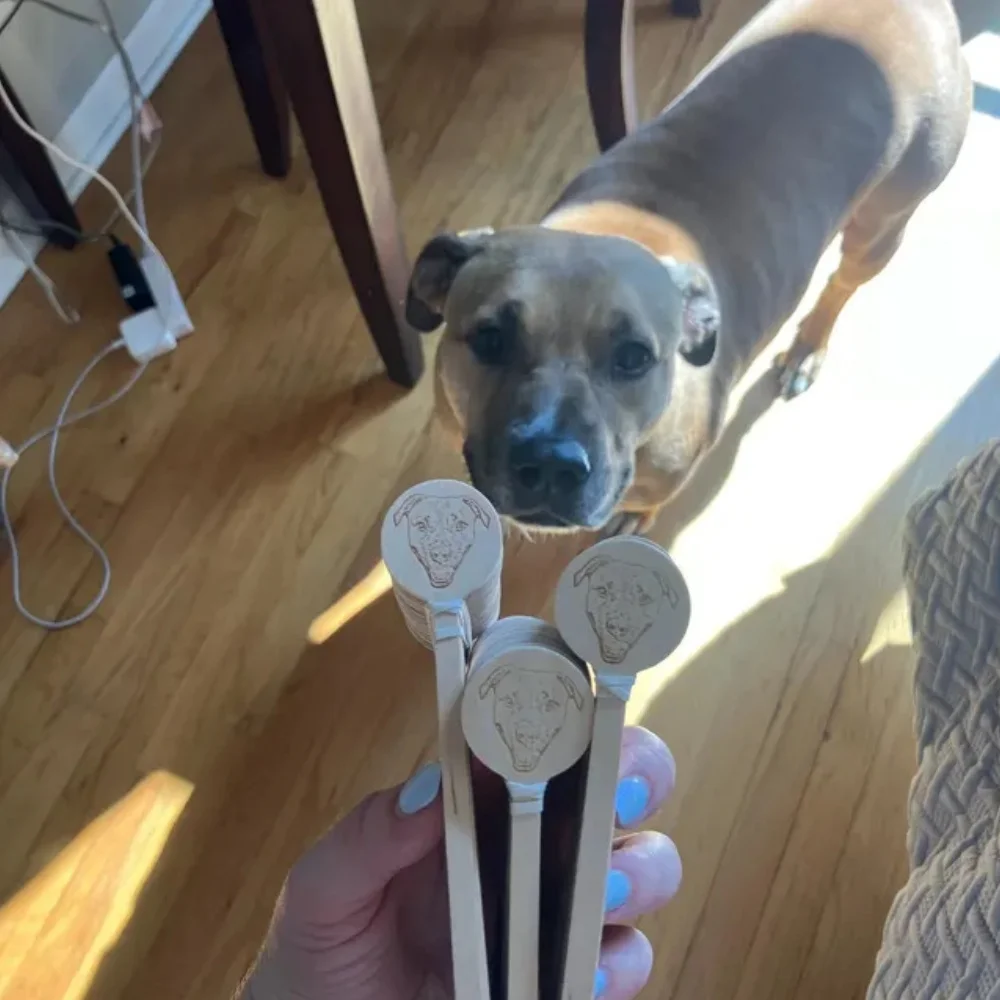 Набор из 50 коктейльных палочек с надписью Do Too и деревянной гравировкой