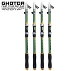 Телескопическая рыболовная удочка GHOTDA из Морского углеродного волокна и ФАП длиной 2,1-3,6 м, зеленая фидерная удочка