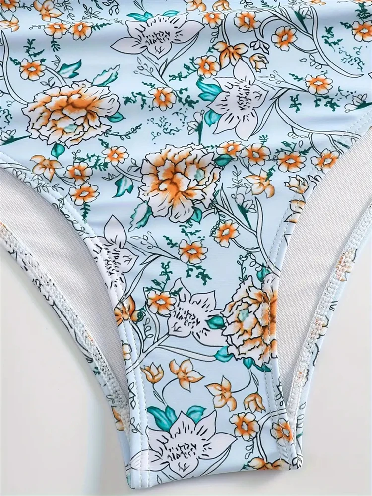 Женский купальник-бикини новинка 2024 комплект бикини на бретельках с V-образным