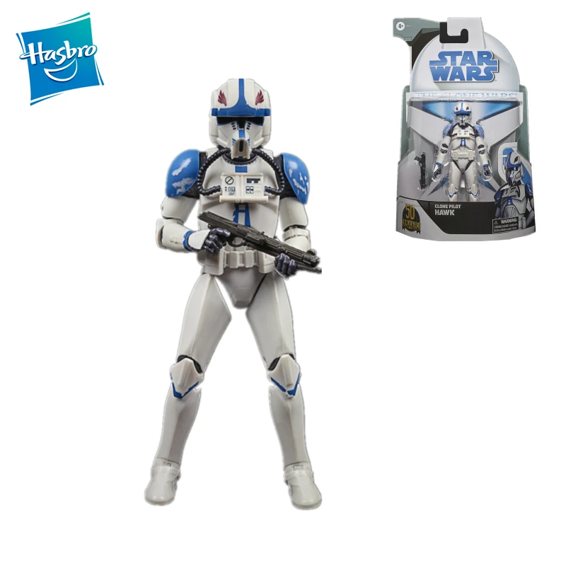 

Hasbro Star Wars Anakin Skywalker Arc Trooper Echo Clone Pilot Hawk The Clone Wars Model 6-Inch Collectible Action Figure Gifts