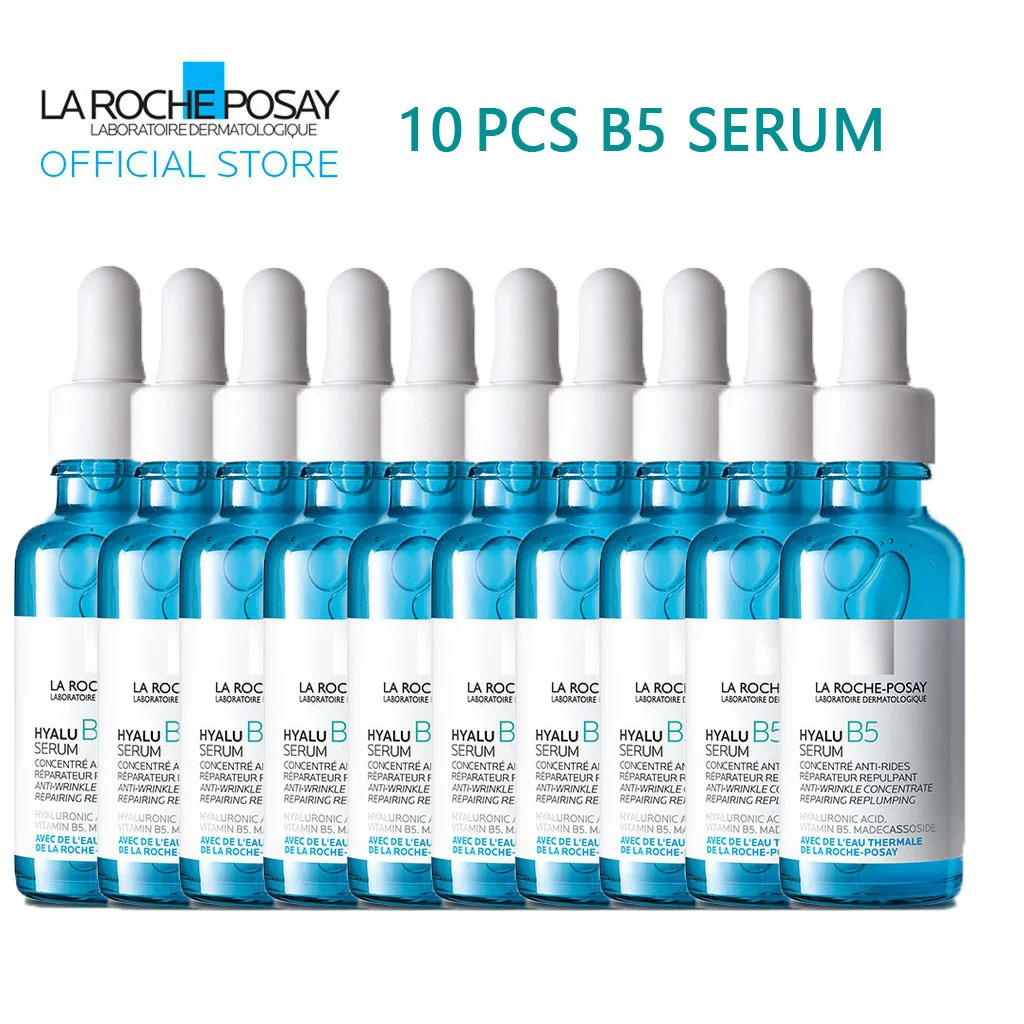 

10PCS La Roche Posay B5 Serum Anti-Wrinkle Concentrate Anti-Aging And Fine Lines Pure Hyaluronic Acid Serum For Dry Skin 30ml