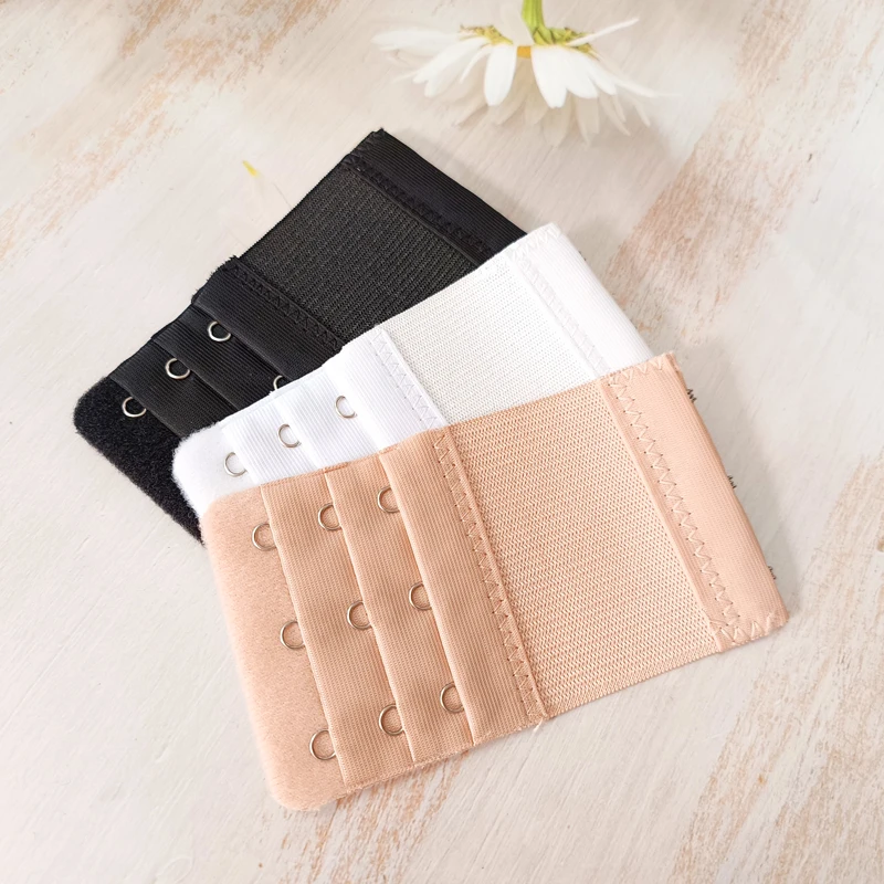 

Bra Extension Replacement Lingerie Bra Extender Adjustable Belt Buckle 3 Hooks Extender Intimates Extension Accessories