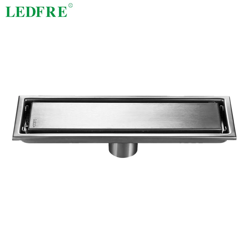 ledfre invisible floor drain shower tile channel 304 stainles steel bathroom long drainage square room floor drainlf66010 free global shipping