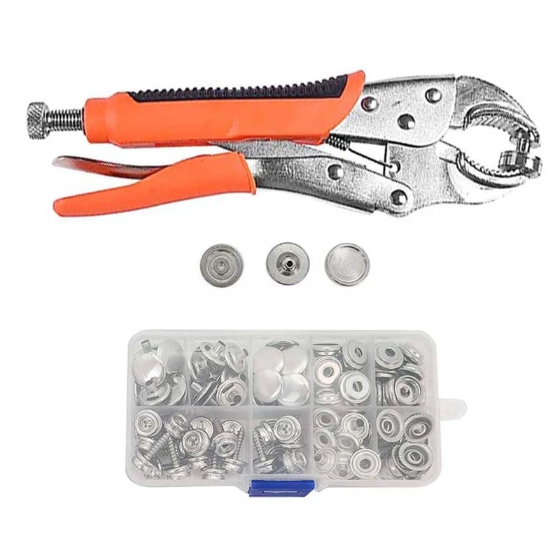 

Adjustable Pliers For Snap Buttons Snap Fastener Kit, Snap Set With Snap Button Set For Canvas,Boat Covers