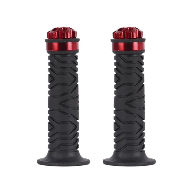 

7/8" Rubber Motorcycle Grips 22mm Scooter Non Slip Grips Handlebar Comfortable Hand Grips Fits for Dirt Pit Bike 1 Pair