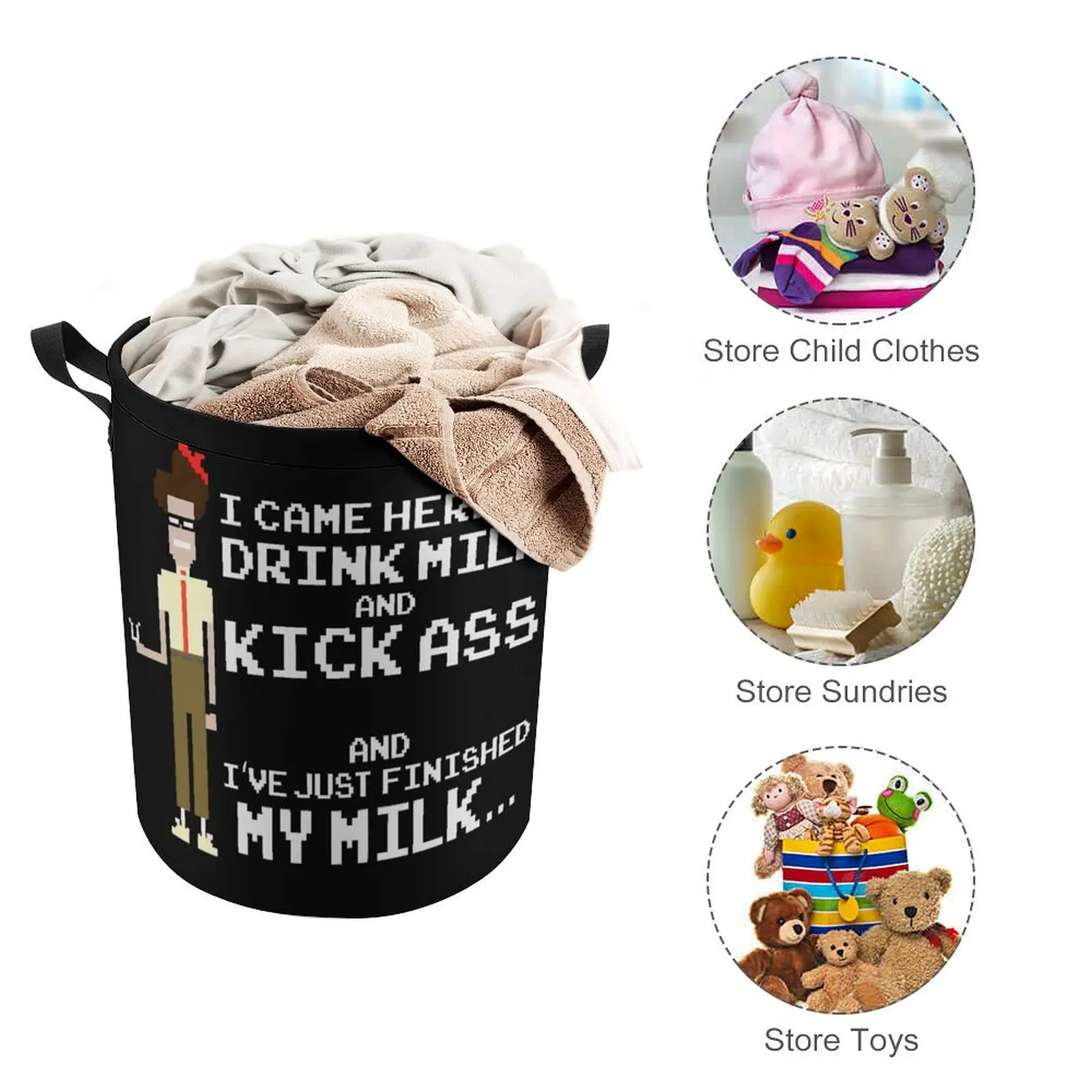 Привяжите свою грязную кожу молочная задница мох IT толпа корзина для белья