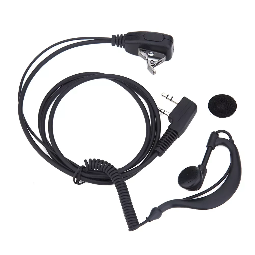 

NEW PIN Earpiece Headset PTT MIC 1m Ear Hook Walkie Talkie Earbud Interphone Earphone Earpiece for BAOFENG UV5R/KENWOOD/HYT