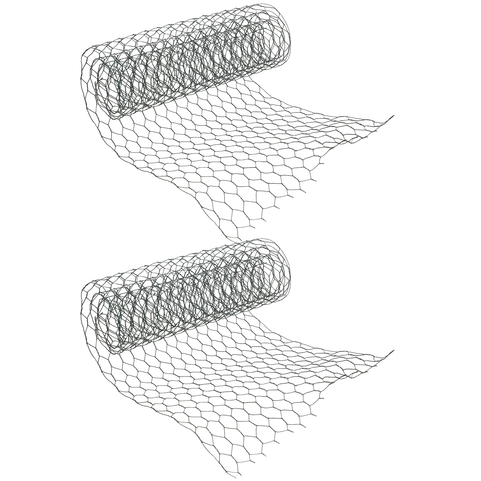 

2 Rolls Flower Arrangement Chicken Wire Mesh Net Netting Animal Barrier Iron Coop Galvanized Decor Accessory Shine