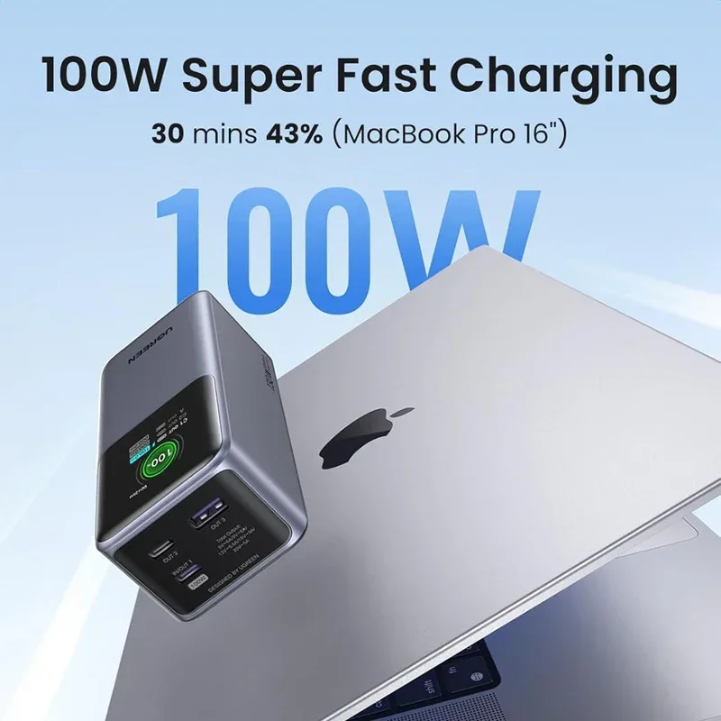 UGREEN Nexode Power Bank 20000 мАч 130 Вт Электростанция для быстрой зарядки Светодиодный