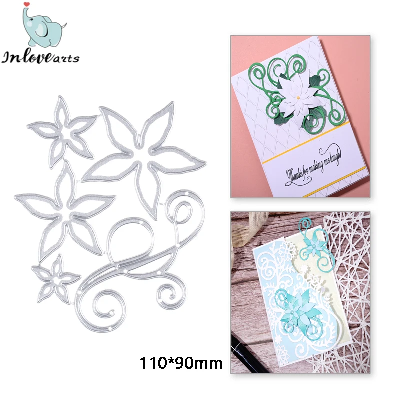 

InLoveArts Flower Leaves Metal Cutting Dies Vine Craft For DIY Scrapbooking Paper Handmade Mold 2022 Decorative Embossing New