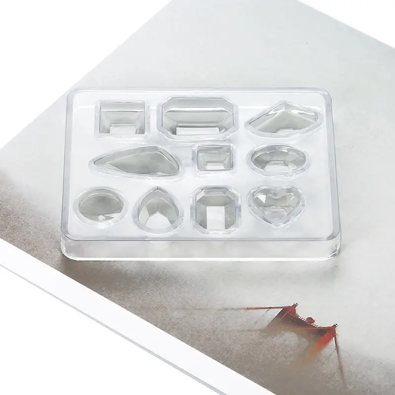 

1Set Silicone Geometric Multi Styles Mold Resin Jewelry Making Epoxy Pendant DIY Tool New 6cm*6.1cm