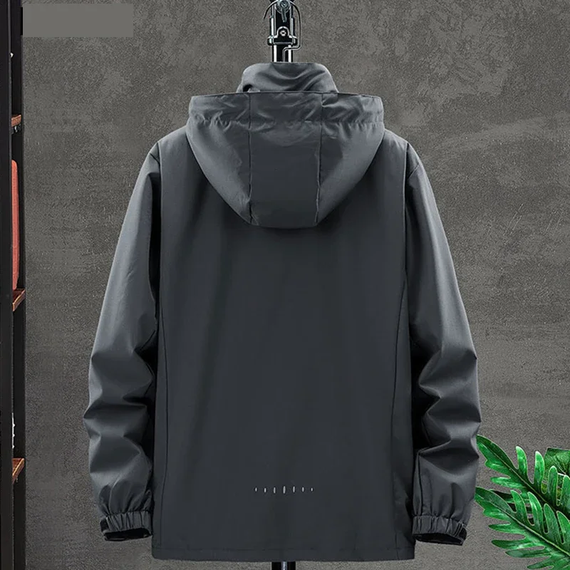 Мужская Водонепроницаемая Ветровка Повседневная Спортивная Футболка С