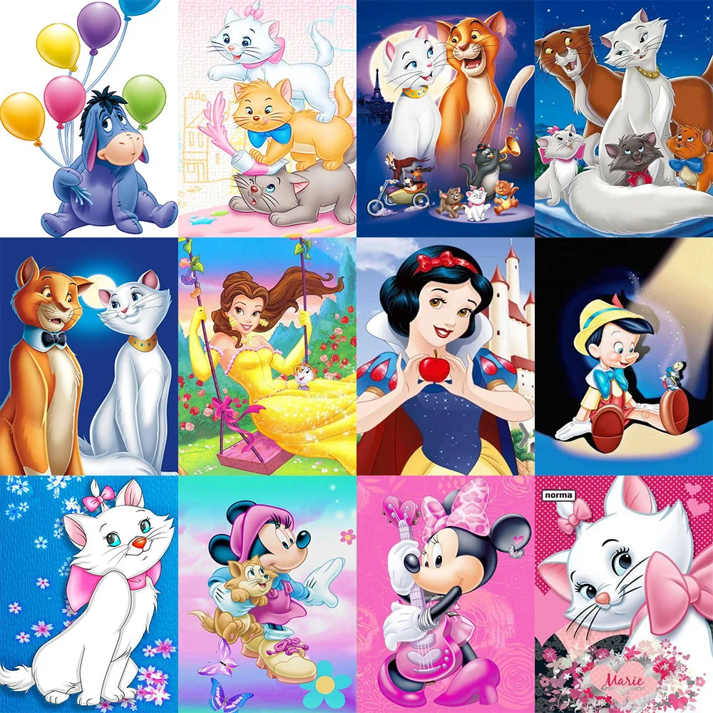 

Disney 5D DIY Diamond Painting Cartoon Role Series Mosaic Picture Embroidery Full Drill Cross Stitch Crafts Kit Home Decor Gifts
