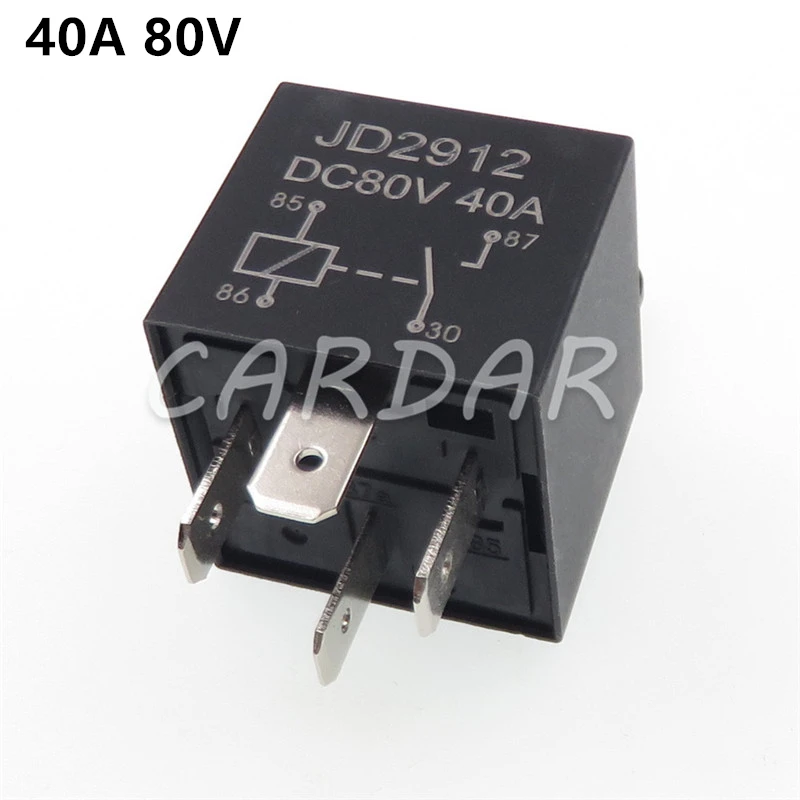 

DC 12V-80V 40A 4-контактное автомобильное реле с длительным сроком службы автомобильное реле с катушкой монтажного отверстия
