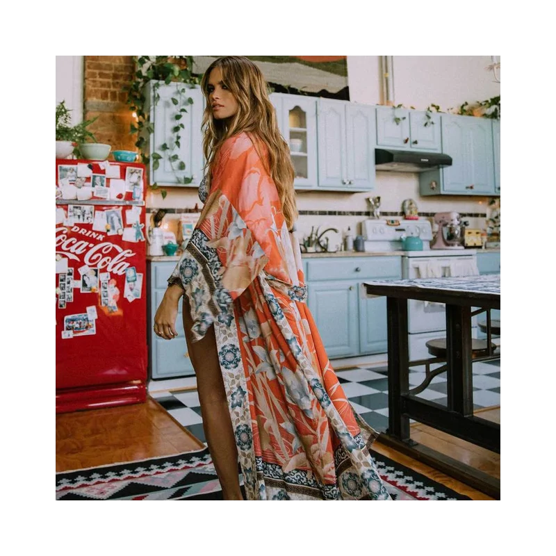 

Богемные накидки на бикини, элегантное женское платье-туника, пляжная одежда большого размера, накидка на купальник