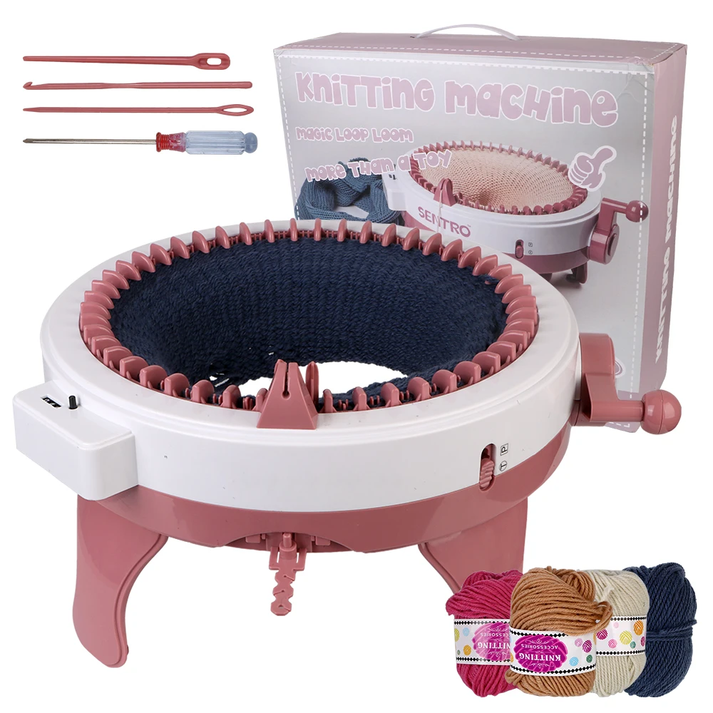 

Knitting Tool Wool Knitting Machine Smart Weaving Sweater Hat Scarf Gloves Socks 48 Needles Double Knit For Adults Kids Gift