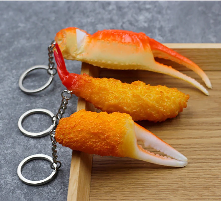 

1Pc Fried Chicken Leg Food Pendant Key Ring For Friend Gift Fashion Creative Simulation Chicken Wings Bag Car Box Keychain K117