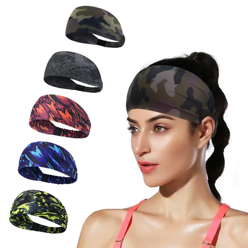 

Sweatband Gym Head Sweat Band Bike Headbands Running Yoga Jogging Bandage Cycling Men Sport Headscarf Hair Women Tennis Fitness