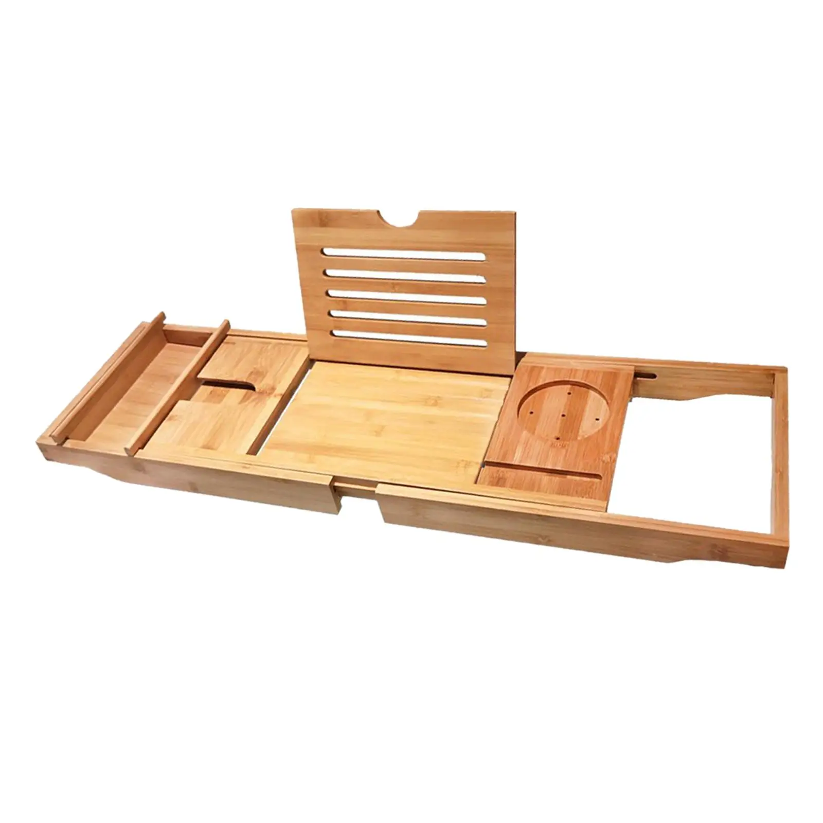 Расширяемый бамбуковый поднос для ванны премиум-класса душа стойка хранения