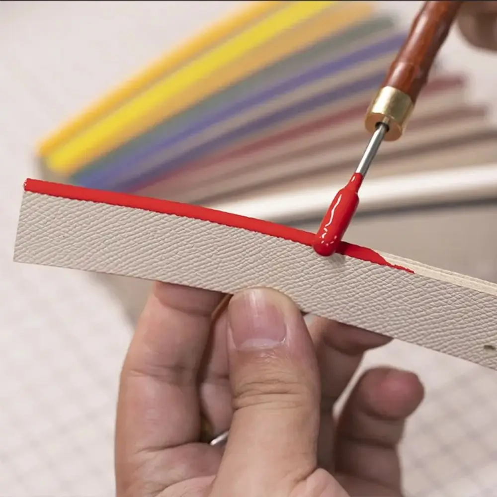 DIY ремесло кожаный валик для краски многоразовый край сандалового дерева