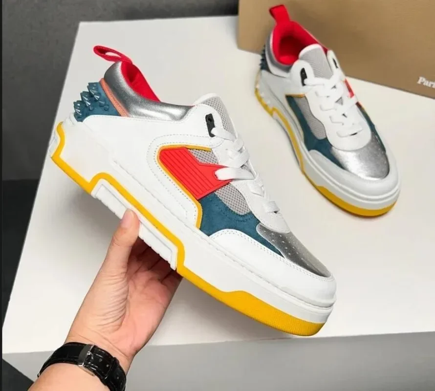 Роскошный дизайн высококачественные мужские кожаные туфли на красной подошве