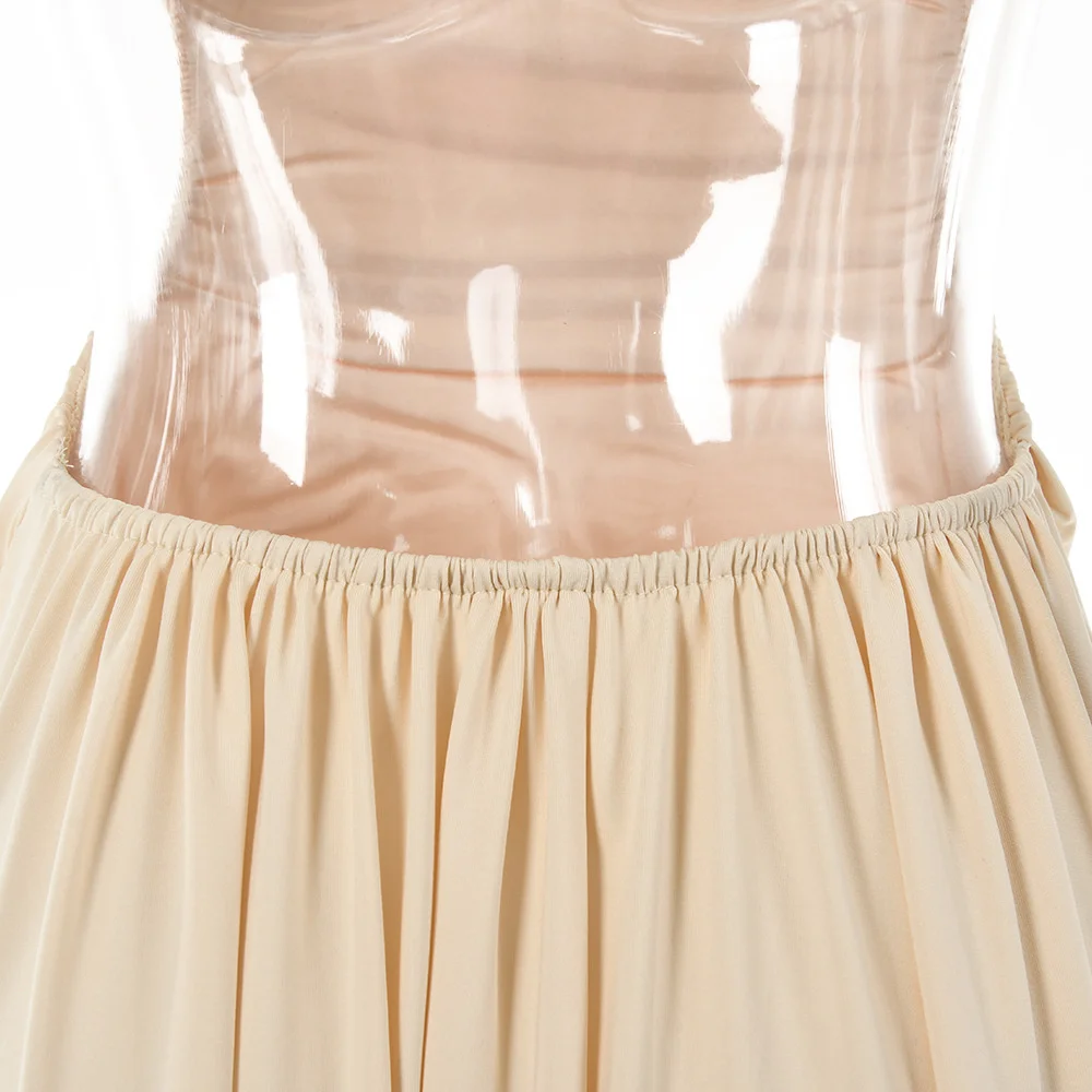 Женское Плиссированное длинное платье асимметричное на одно плечо с открытой