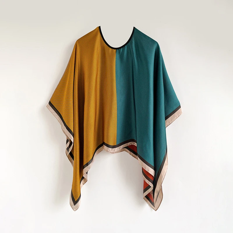 Роскошный квадратный Echarpe 110 см с цветочным дизайном модный женский шарф из