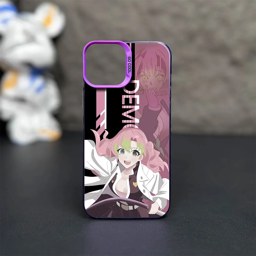 Чехол для телефона bilid-Demon S-Slayer K-Kimetsu no Y-Yaiba iPhone 12 11 13 IMD 14 15 16 Max Pro Plus лазерный чехол