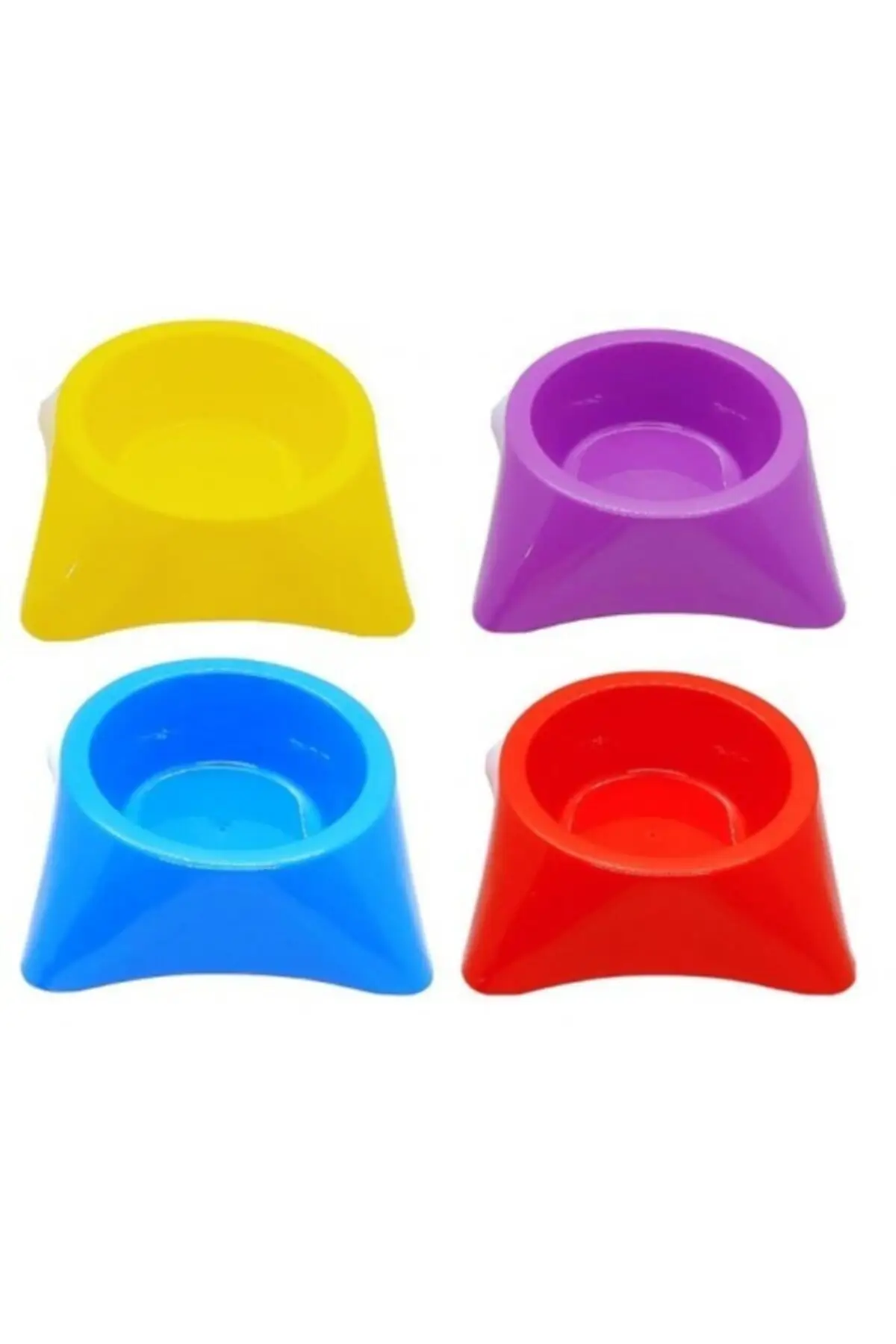 

Pet Cat Dog Feeding Bowl Single Small Size Square Base 1 Pcs Comfortable Pet nutrition, Solid