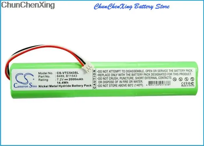 

Cameron Sino 2000mAh Battery 8489, B11543 for Vetronix 03006735, Engine Analyaer, F00E900018, MTS 5200