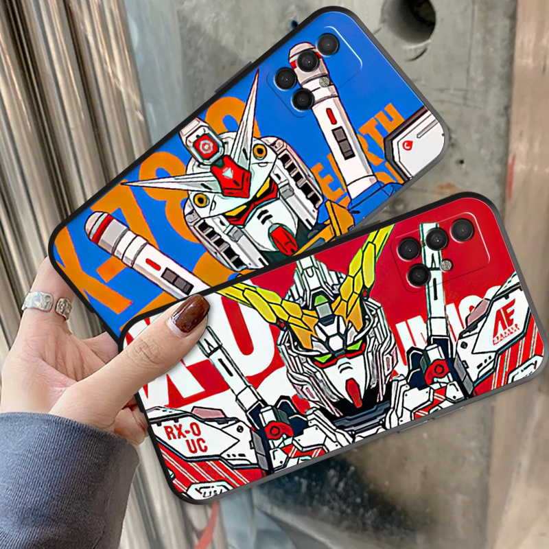 

Gundam Japan Anime Phone Cases For Samsung A51 A52 4G 5G For A51 A52 Back Cover Funda Protective Soft TPU Smartphone Shell