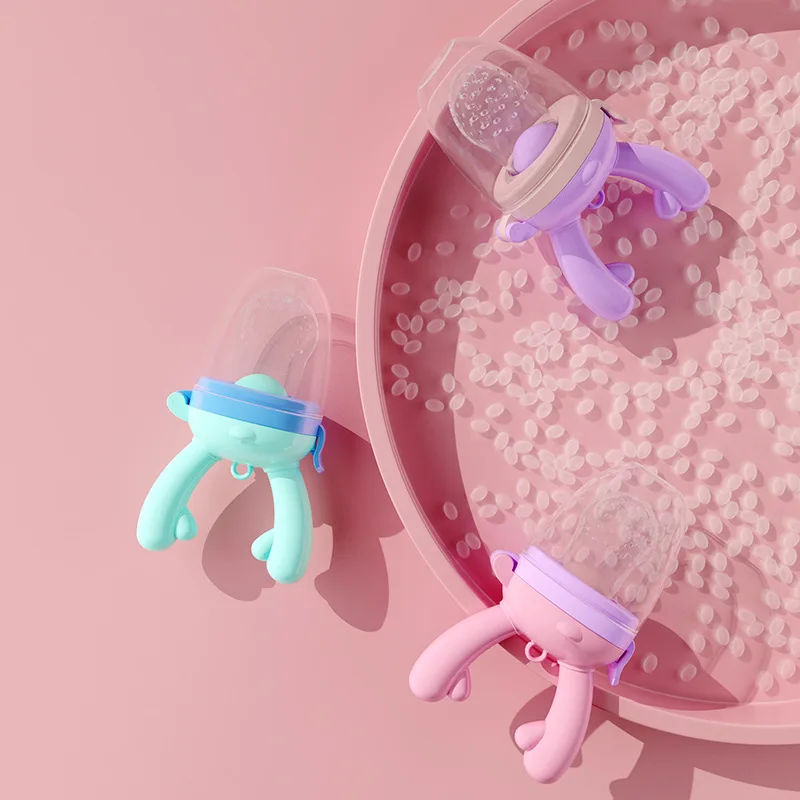 

Food supplement pacifier molar stick supplementary food portable storage baby fruit supplementary food