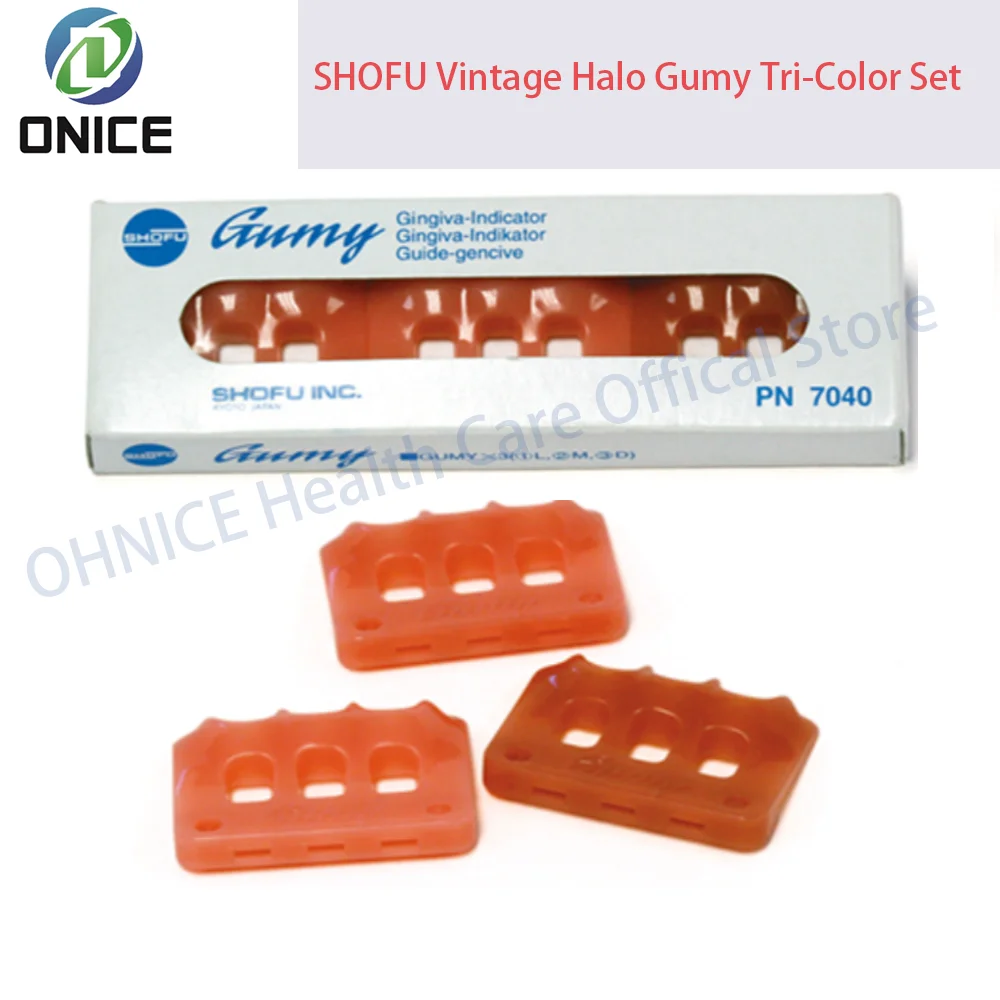 SHOFU Vintage Halo Gumy Tri-Color Set PN7040 Dental Shofu Gum Color Shade Aid для слежения в светлом среднем и