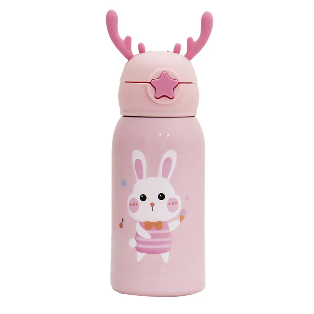 

Cartoon Vacuum Insulated Bottle Stainless Steel Water Bottle Portable Travel Mug Sports Tumblers Flask for Travel Picnic