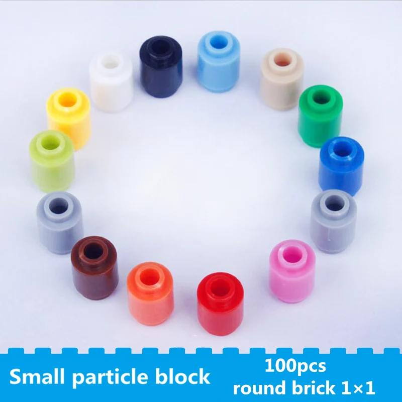 Модель города строительный круглый кирпич 1 × игрушки сделай сам совместимые с