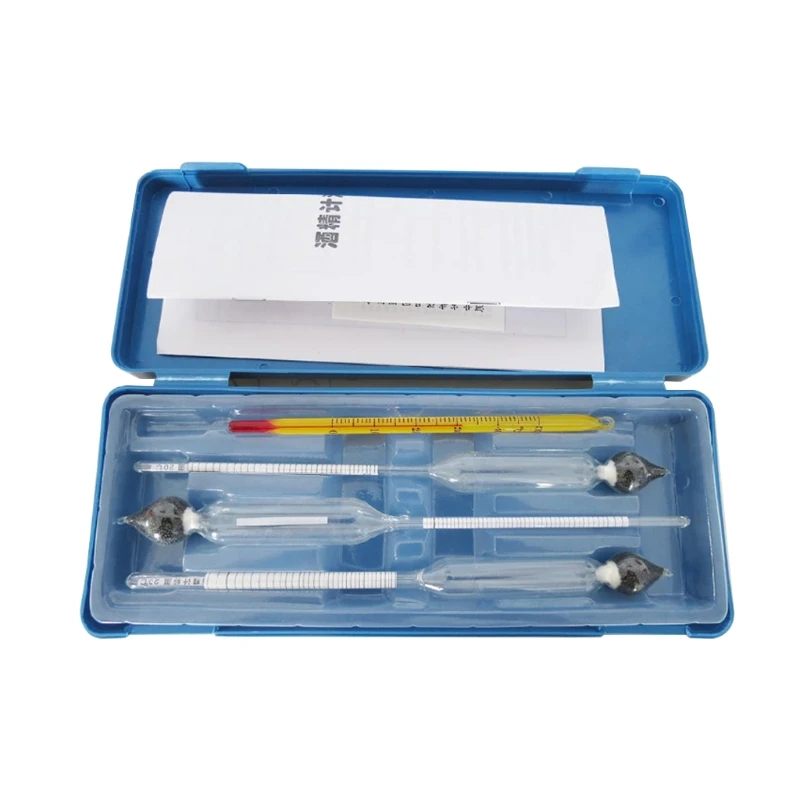 

Three-Package Wine Meter Measuring Range 0-100 Degrees Three Sets Of Alcohol Gravity Concentration Meter Experimental Gadget