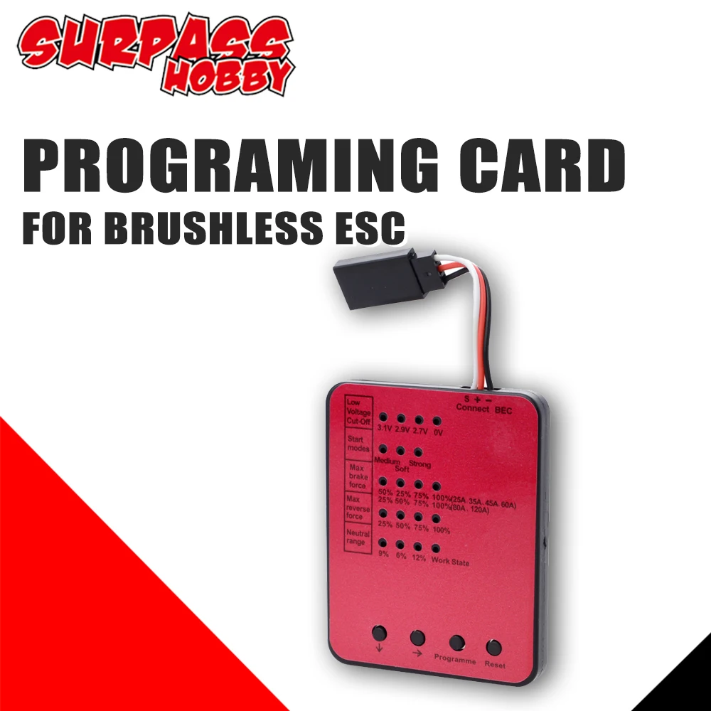 Программируемая карточка SURPASS HOBBY KK 60A 80A 120A 150A ESC светодиодный светодиодные
