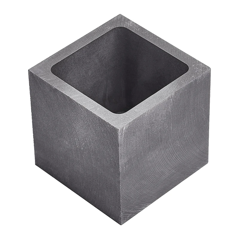 

Графитовая форма для слиток, форма для тигеля емкостью 60 мл, 3 упаковки форм для литья металла (2X2X2 дюйма-золото 1000 г, серебро 540 г)